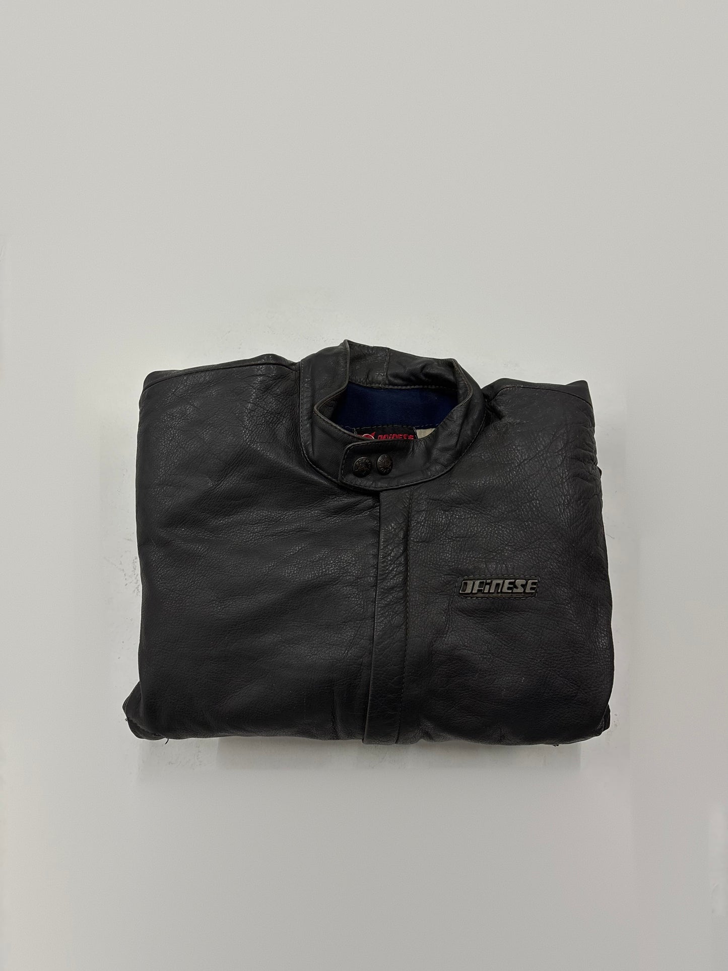 Vintage Unisex Black Leather Racing Jacket