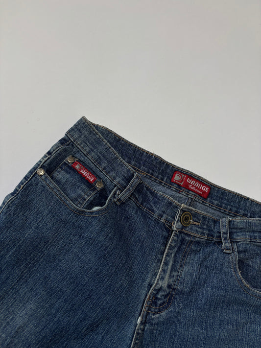 Butterfly Embroidered Flare Women's Jeans