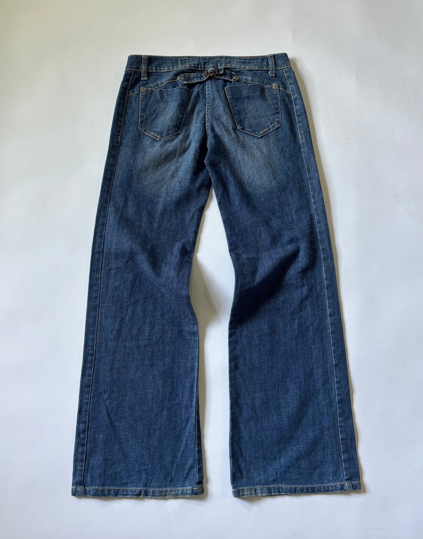 Vintage Wash Wide Leg Women's Jeans