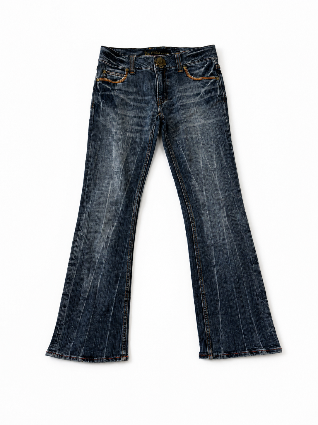 Vintage Wash Bootcut Jeans