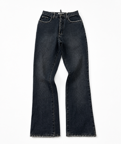 Vintage Wash Flared Women's Jeans