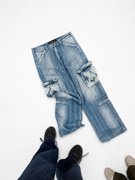 Utility Wash Denim Cargos