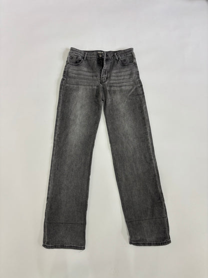 Men's Charcoal Wash Straight-Leg Denim