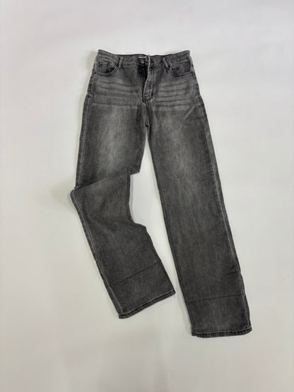 Men's Charcoal Wash Straight-Leg Denim