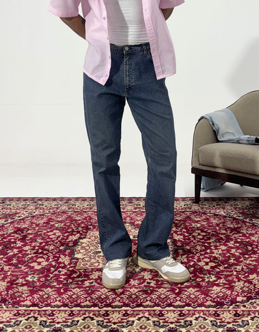 Men's Classic Blue Straight Fit Denim