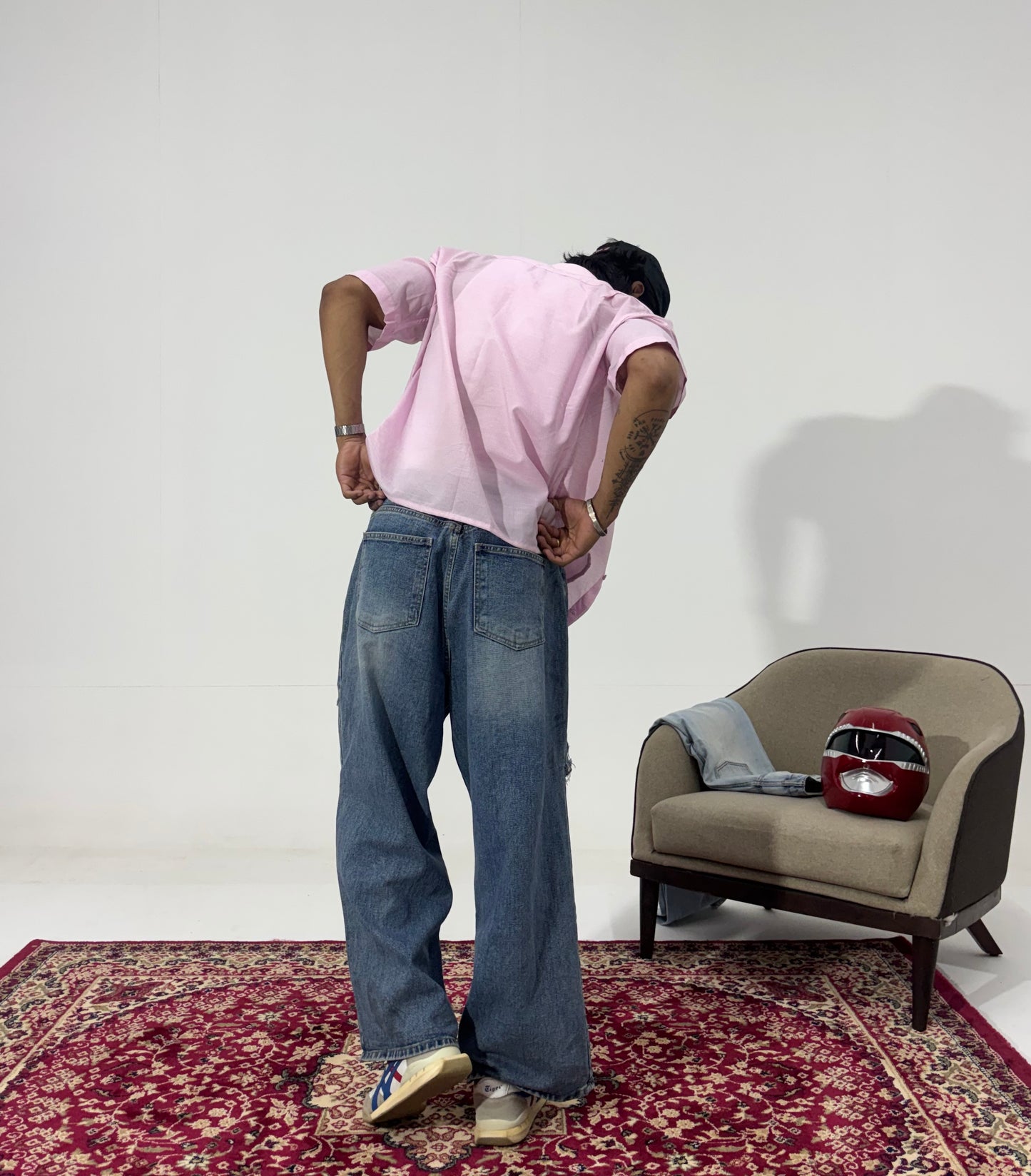 Men's Rebel Rip Wide-Leg Denim