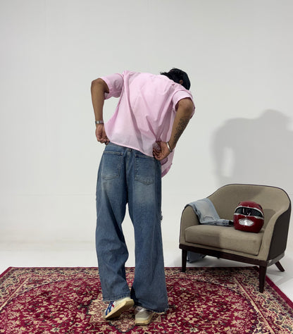 Men's Rebel Rip Wide-Leg Denim