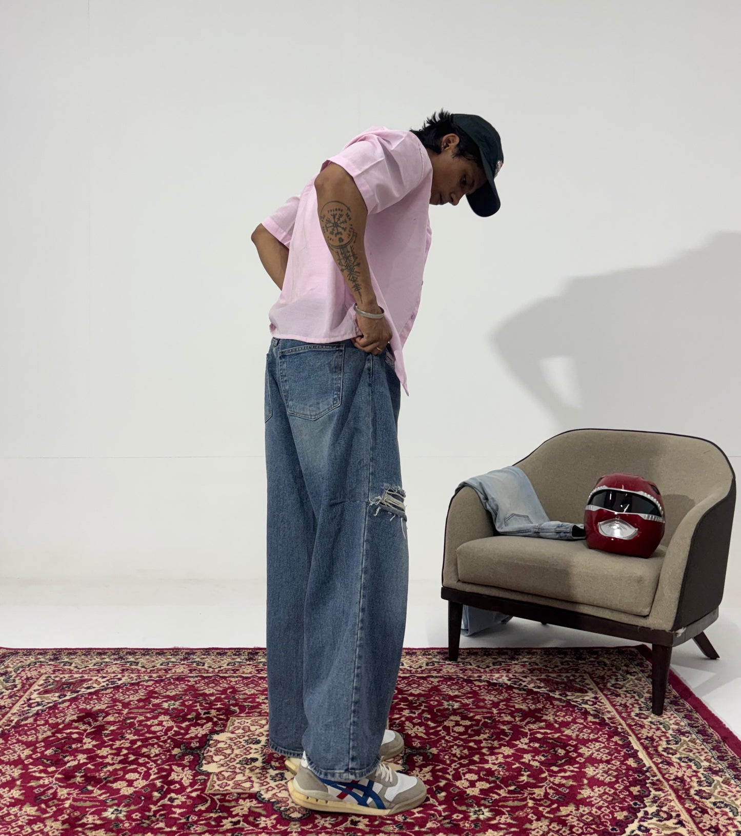 Men's Rebel Rip Wide-Leg Denim