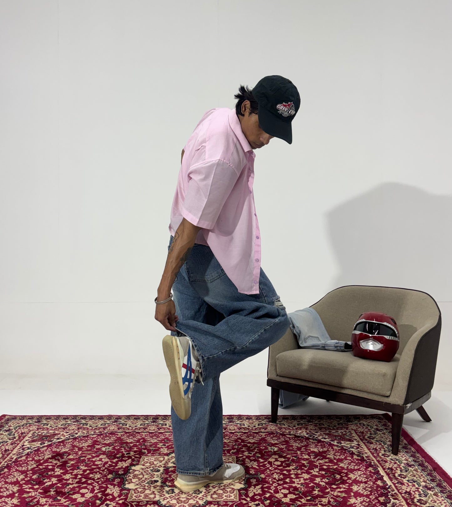 Men's Rebel Rip Wide-Leg Denim