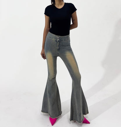 Light Wash Extreme Flare Women's Jeans