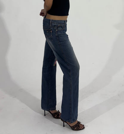 Floral Embroidered Bootcut Women's Jeans