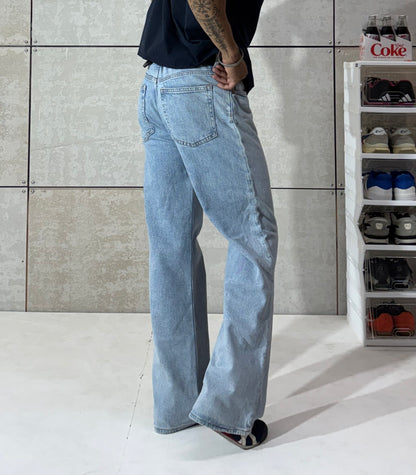 Men's Ice Blue Relaxed Fit Denim