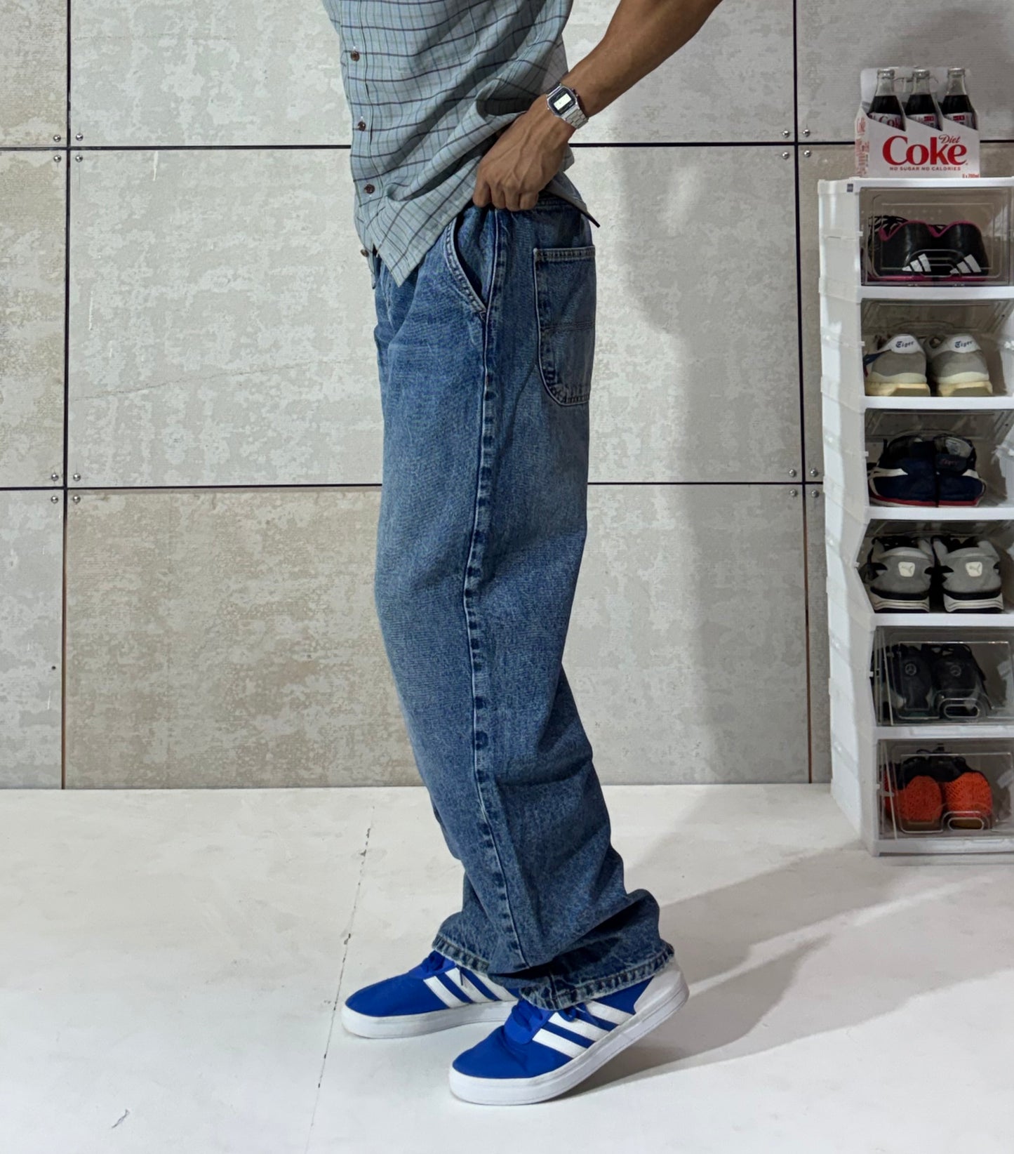 Men's Vintage Blue Balloon Denim