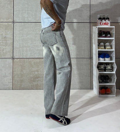 Men's Ash Wash Straight-Leg Denim