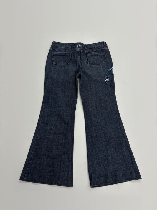 Embroidered Flare  Women's Jeans