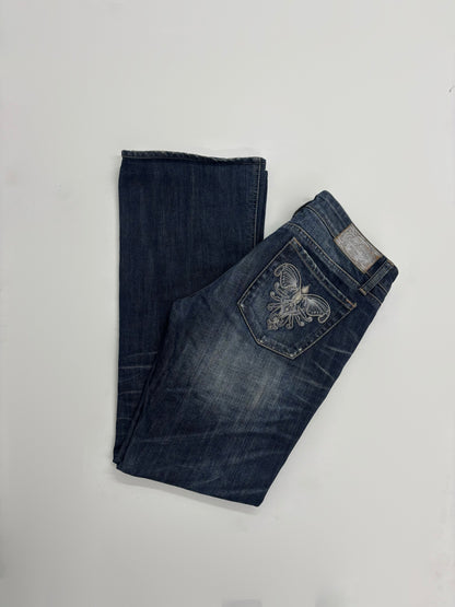 Slight Distressed Flare Women's Jeans