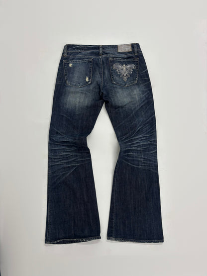 Slight Distressed Flare Women's Jeans