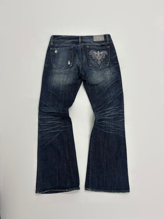 Slight Distressed Flare Women's Jeans