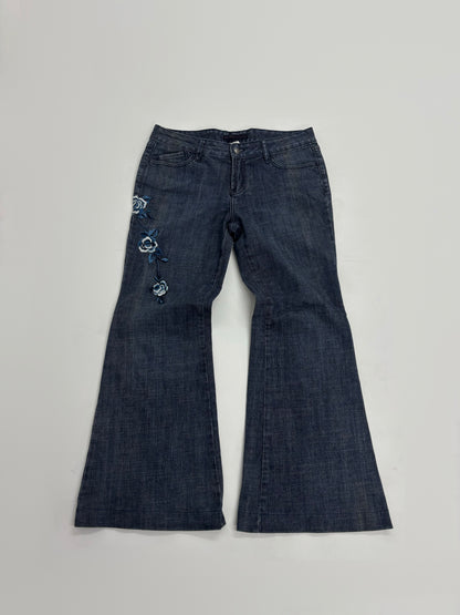 Embroidered Flare  Women's Jeans