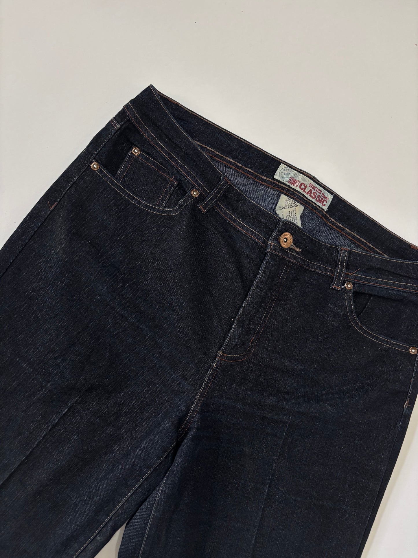 Dark Wash Stretch Flare Women's Jeans