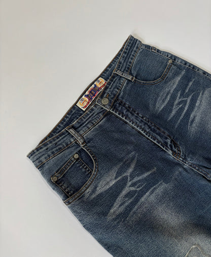 Y2K Embroidered Flare Women's Jeans