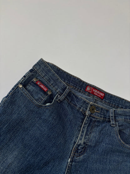 Butterfly Embroidered Flare Women's Jeans
