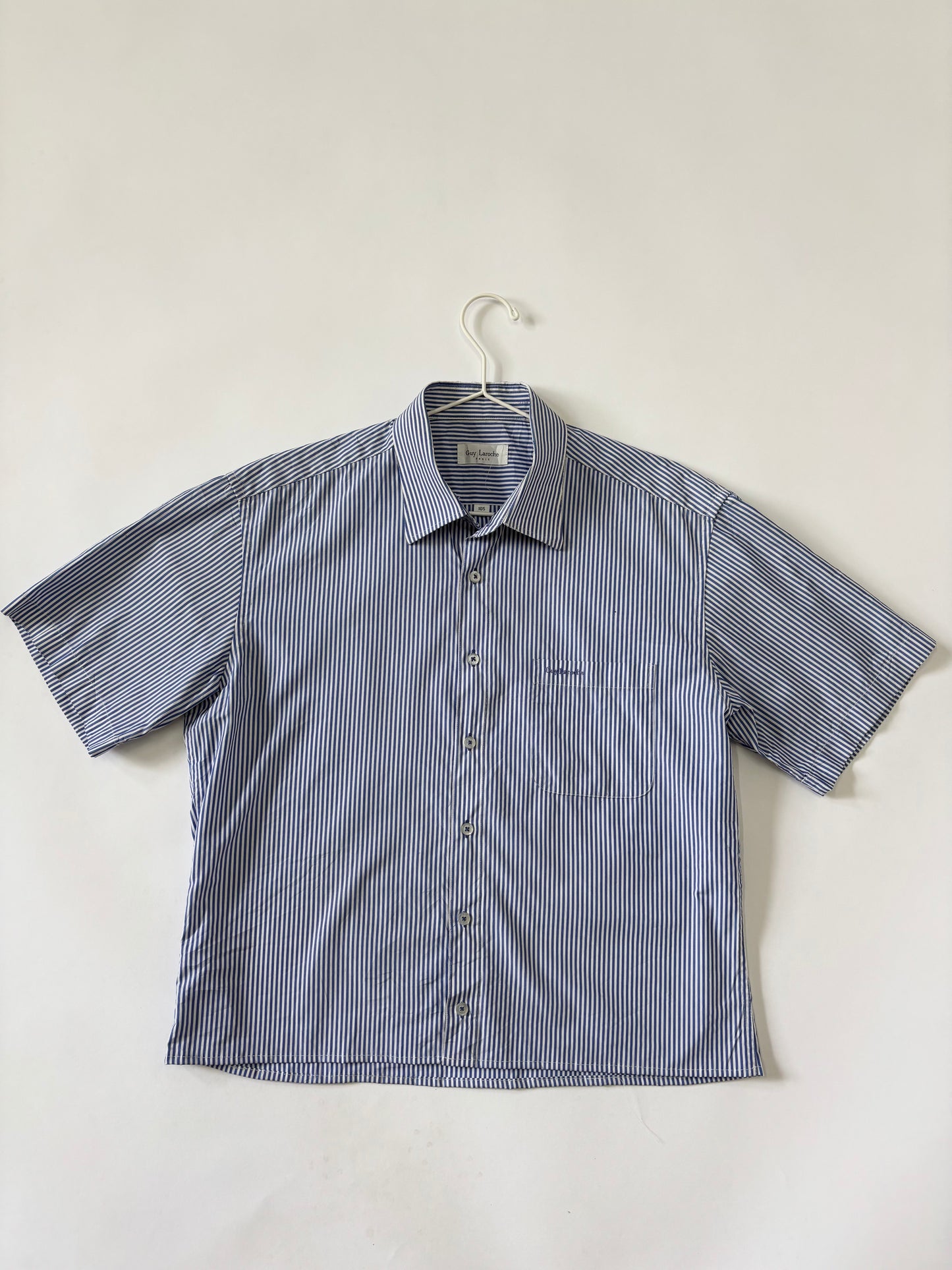 Blue Pinstripe Short Sleeve Shirt