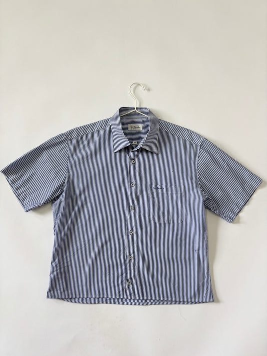 Blue Pinstripe Short Sleeve Shirt