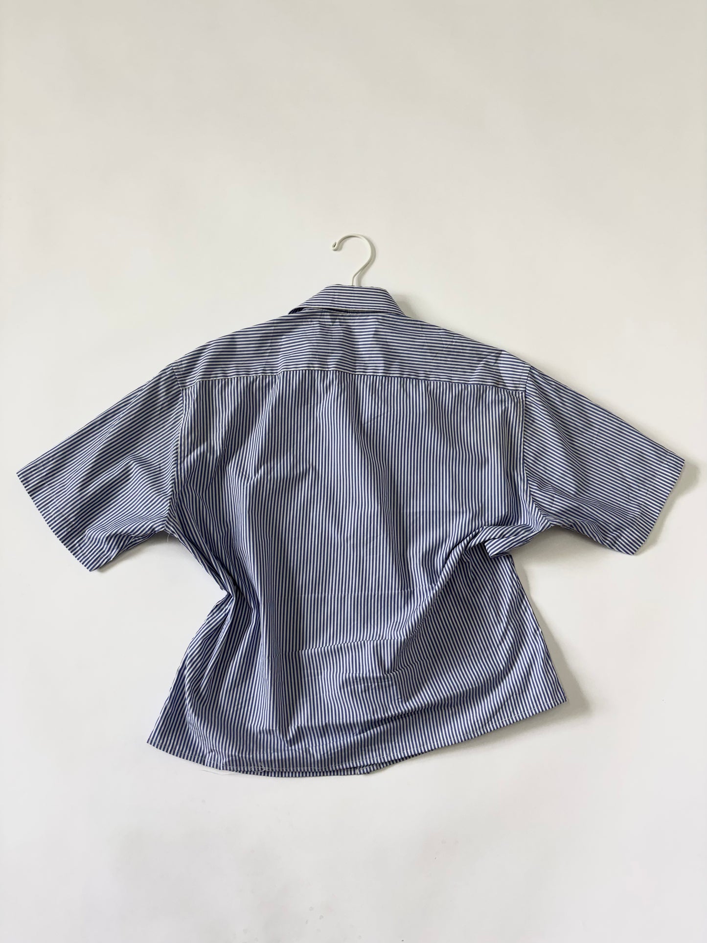 Blue Pinstripe Short Sleeve Shirt