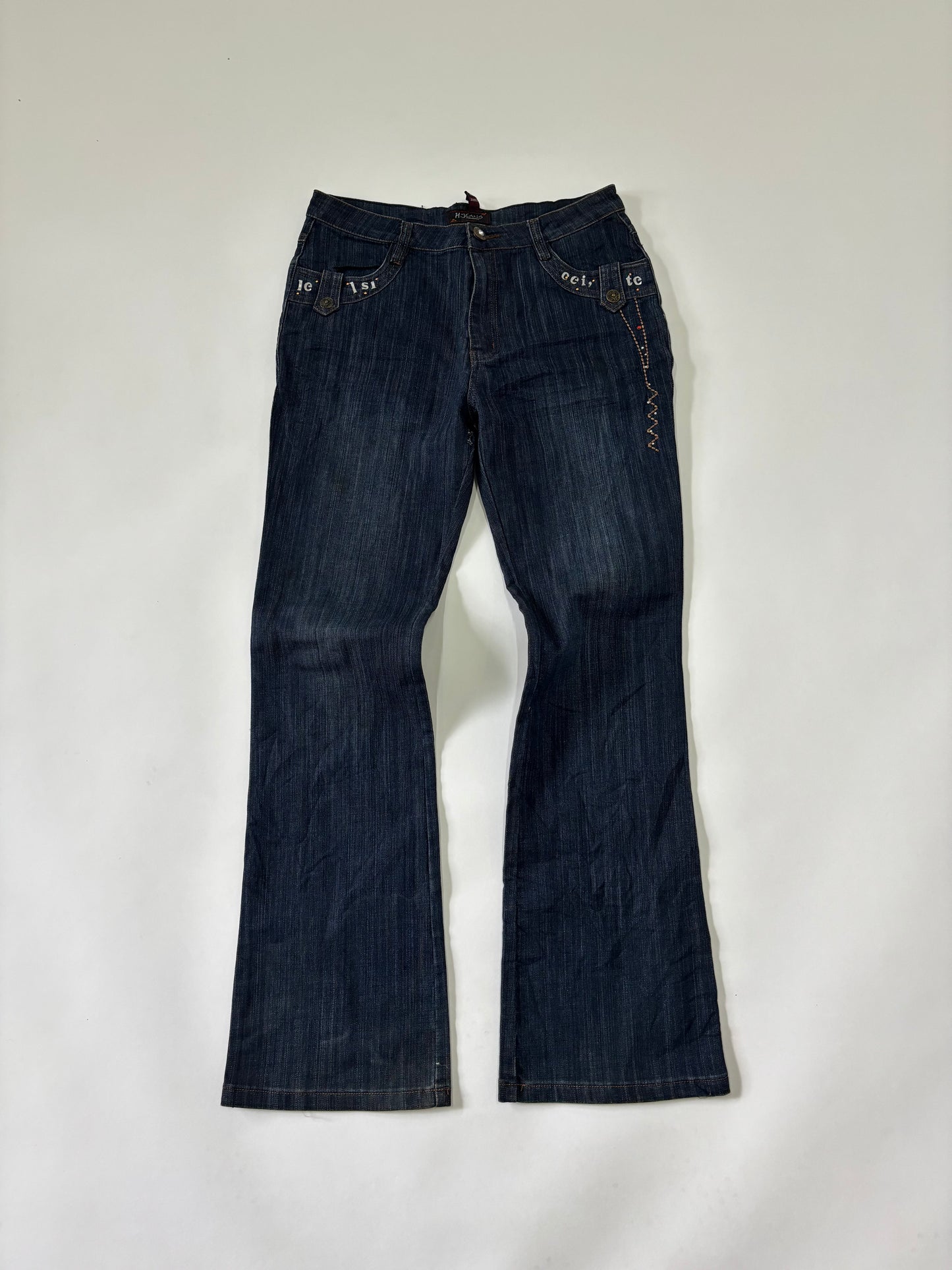 Women's dark-wash bootcut jeans