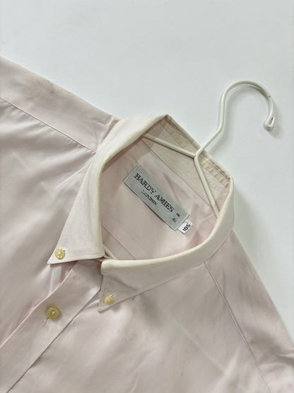 Blush Pink Button-Down Short Sleeve Shirt