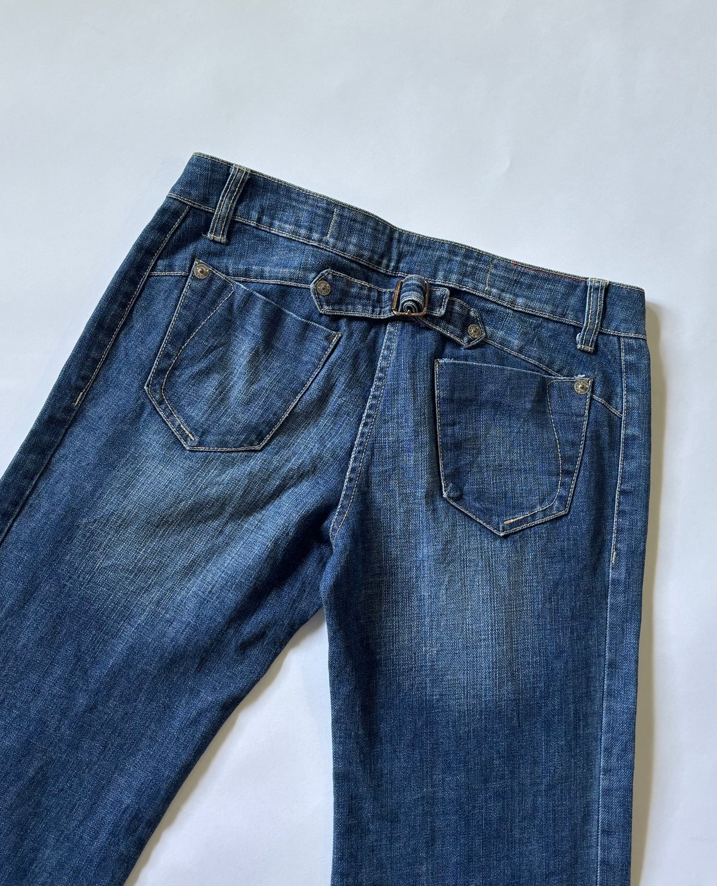 Vintage Wash Wide Leg Women's Jeans