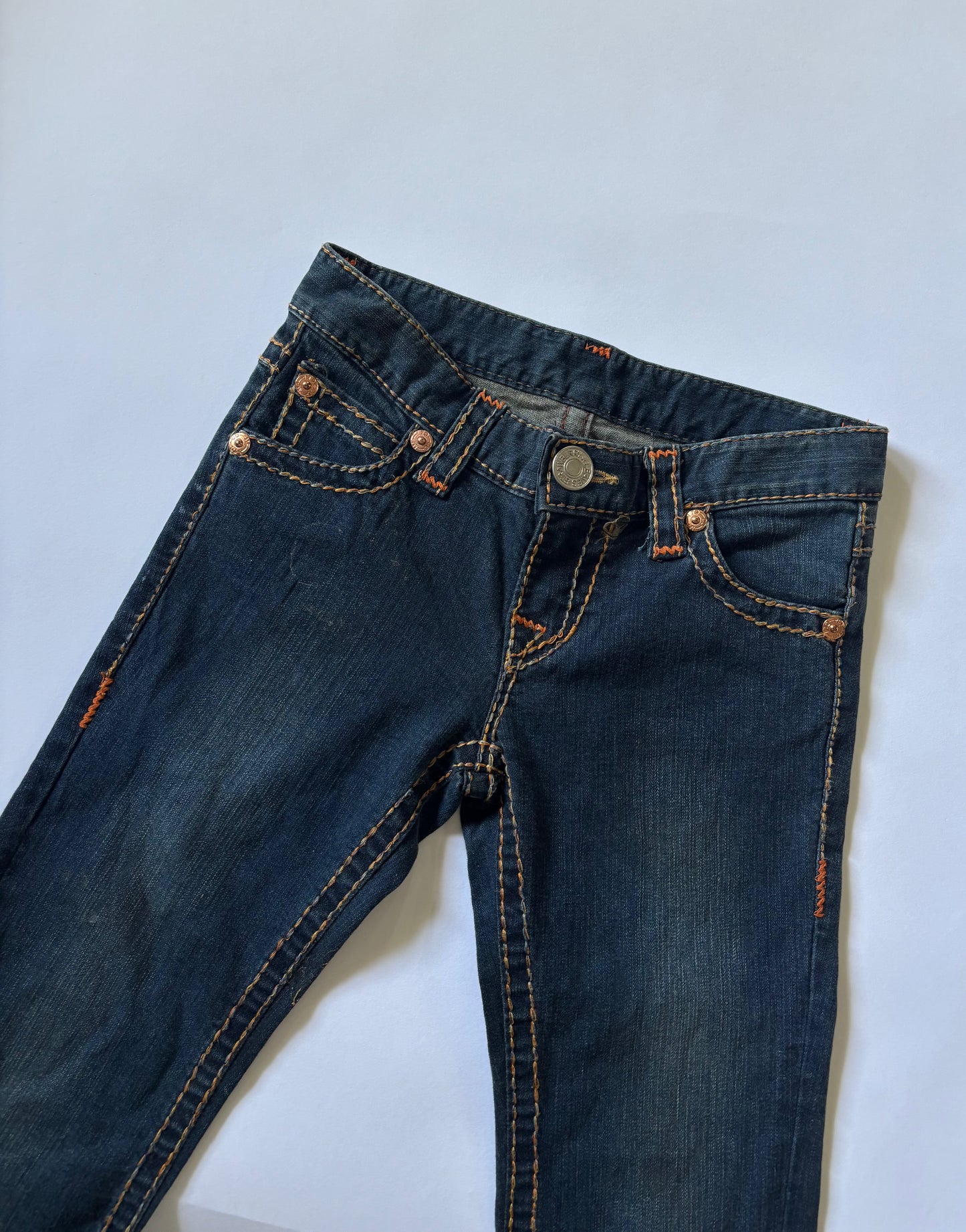 Dark Wash Flared Denim Jeans
