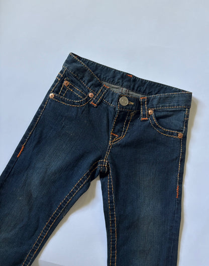Dark Wash Flared Denim Jeans