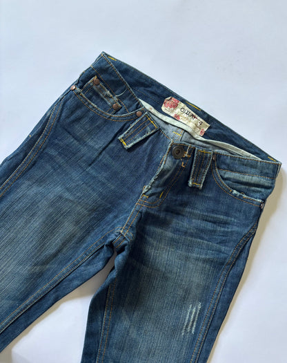 Vintage Wash Bootcut Jeans