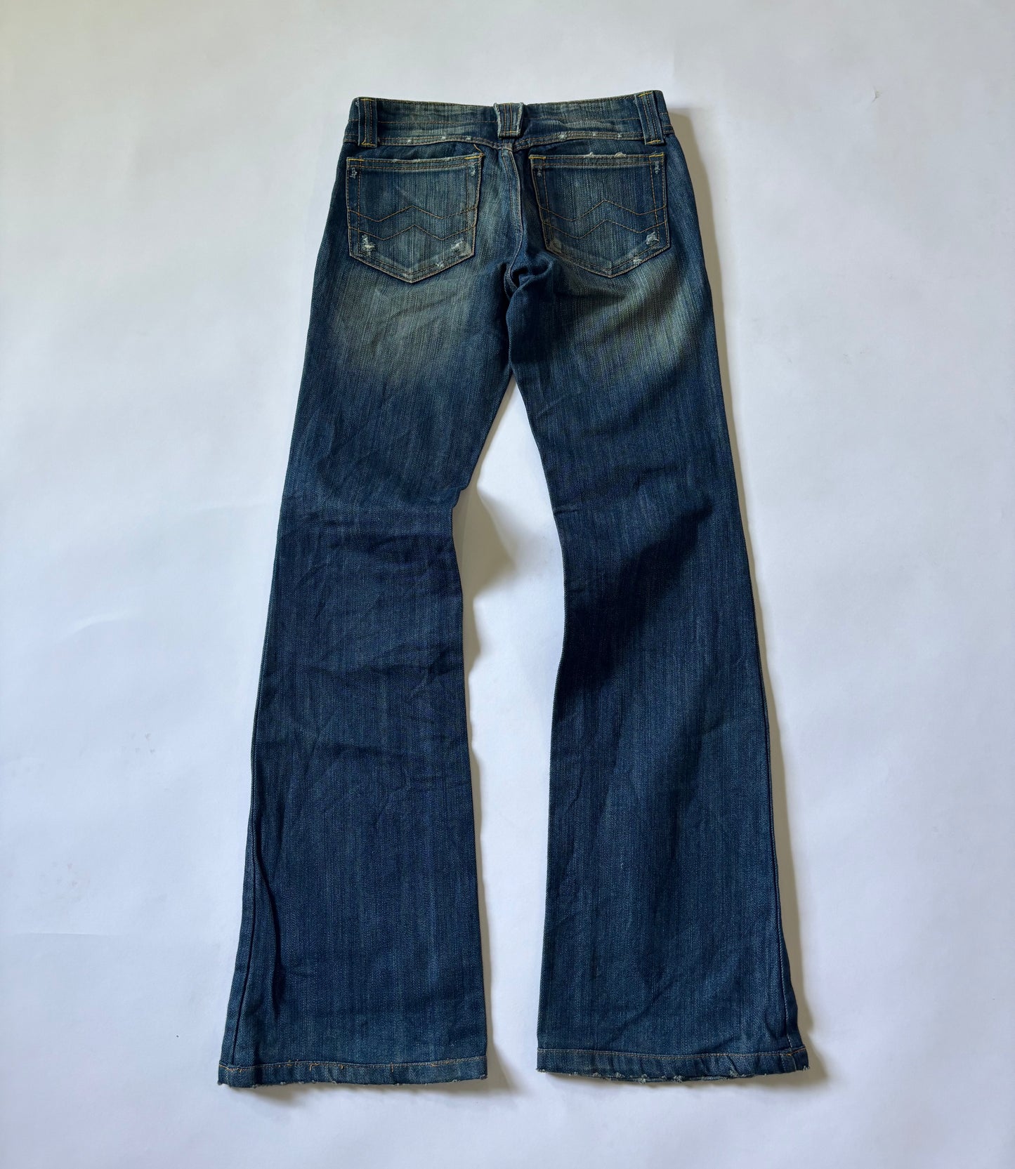 Vintage Wash Bootcut Jeans