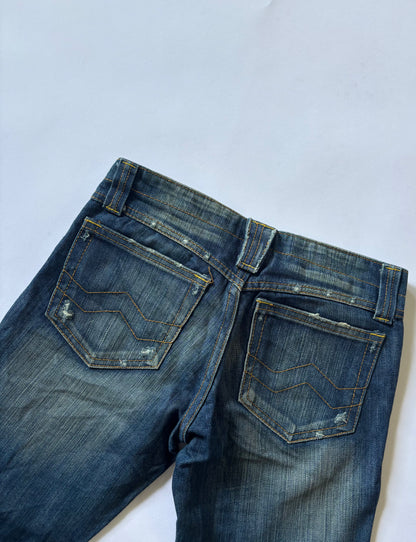 Vintage Wash Bootcut Jeans