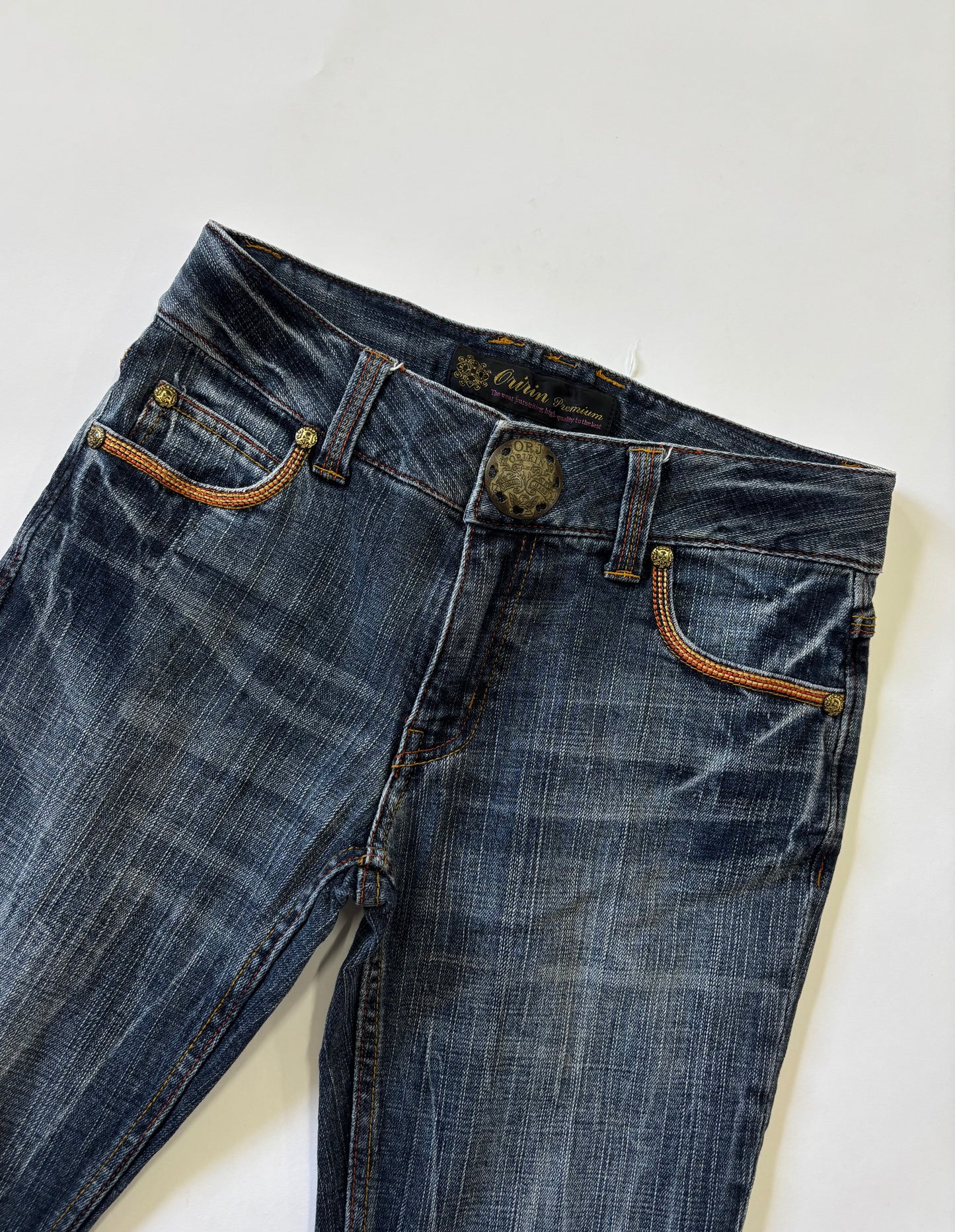 Vintage Wash Bootcut Jeans