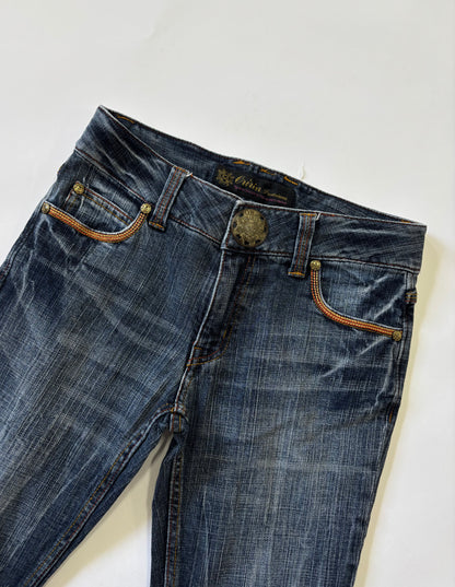 Vintage Wash Bootcut Jeans