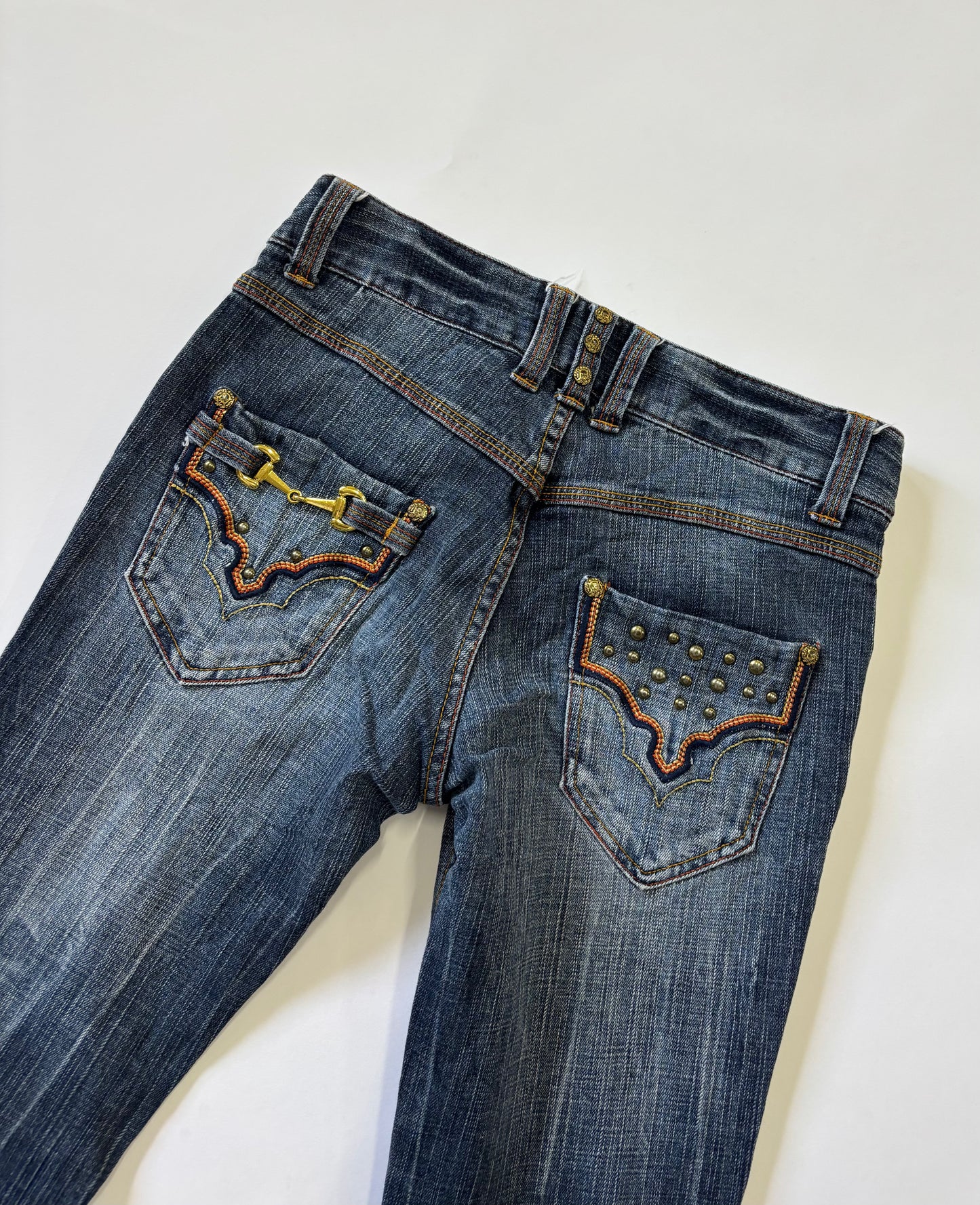 Vintage Wash Bootcut Jeans