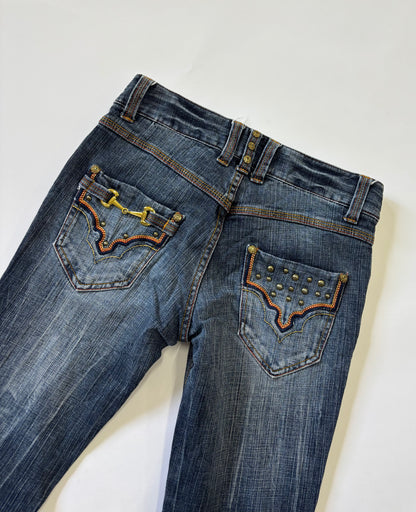 Vintage Wash Bootcut Jeans