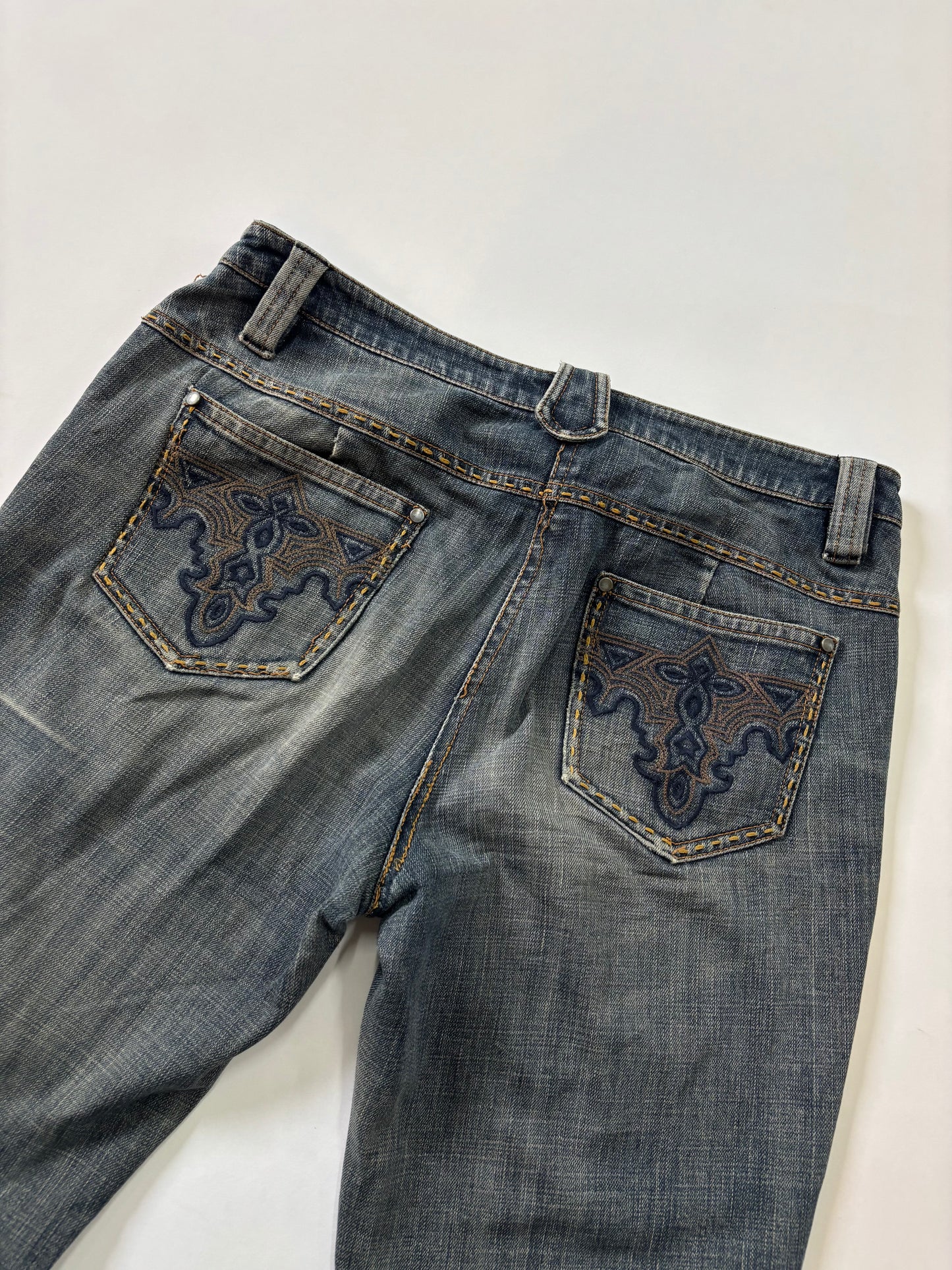 Vintage Wash Bootcut Unisex Jeans