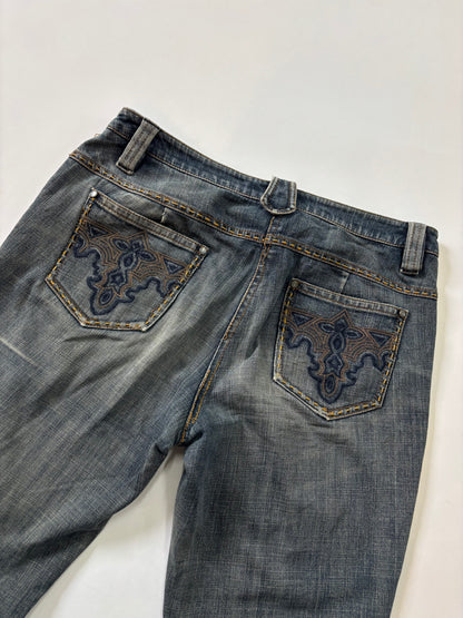 Vintage Wash Bootcut Unisex Jeans