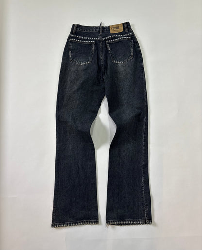 Vintage Wash Flared Women's Jeans