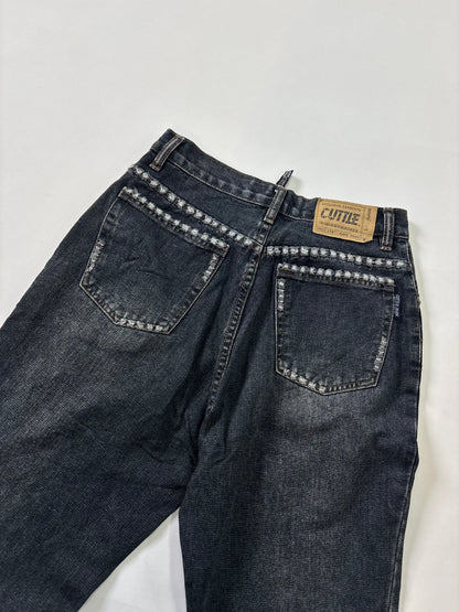 Vintage Wash Flared Women's Jeans