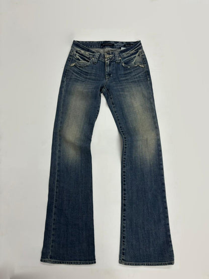 Vintage Light Wash Flared Denim Jeans