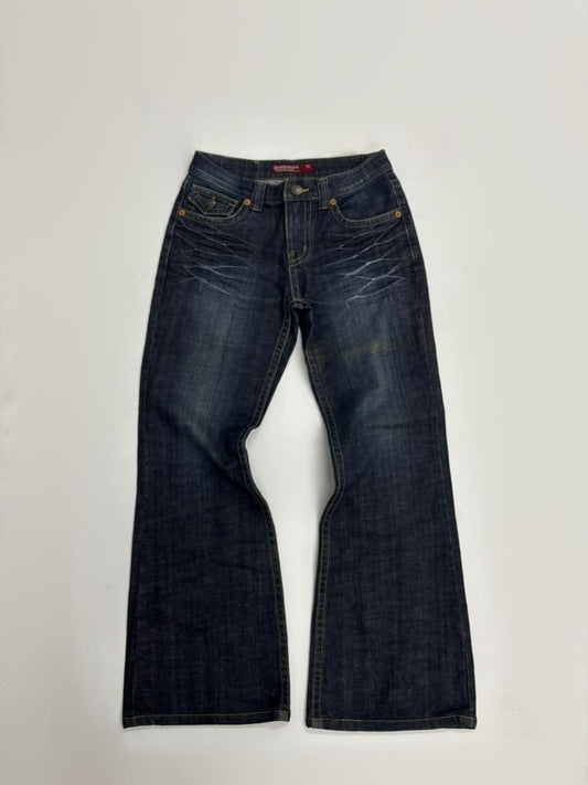 Women's Vintage Dark Wash Bootcut Denim Jeans