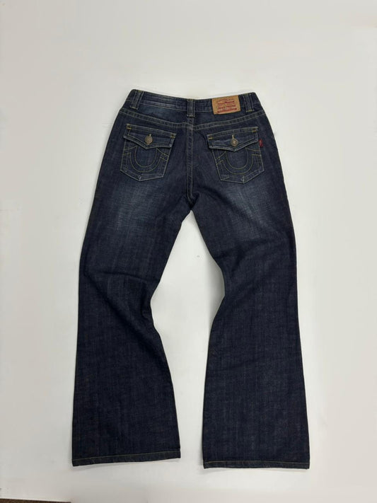Women's Vintage Dark Wash Bootcut Denim Jeans