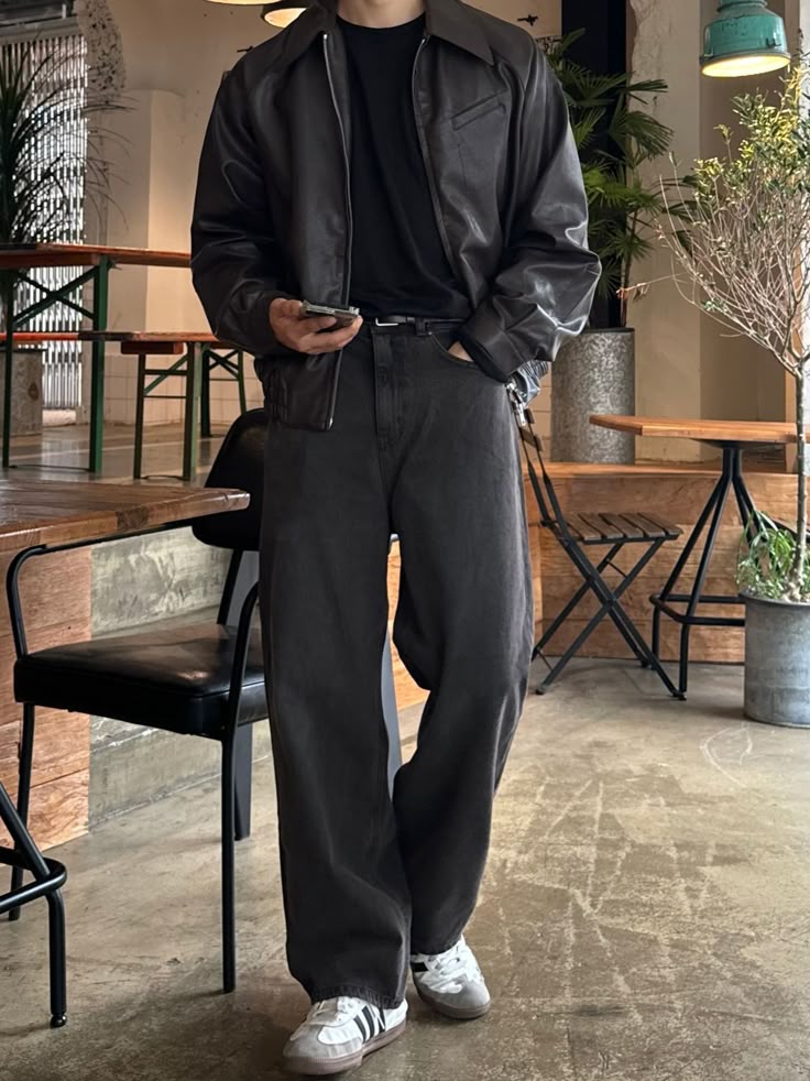 Classic Black Leather Jacket