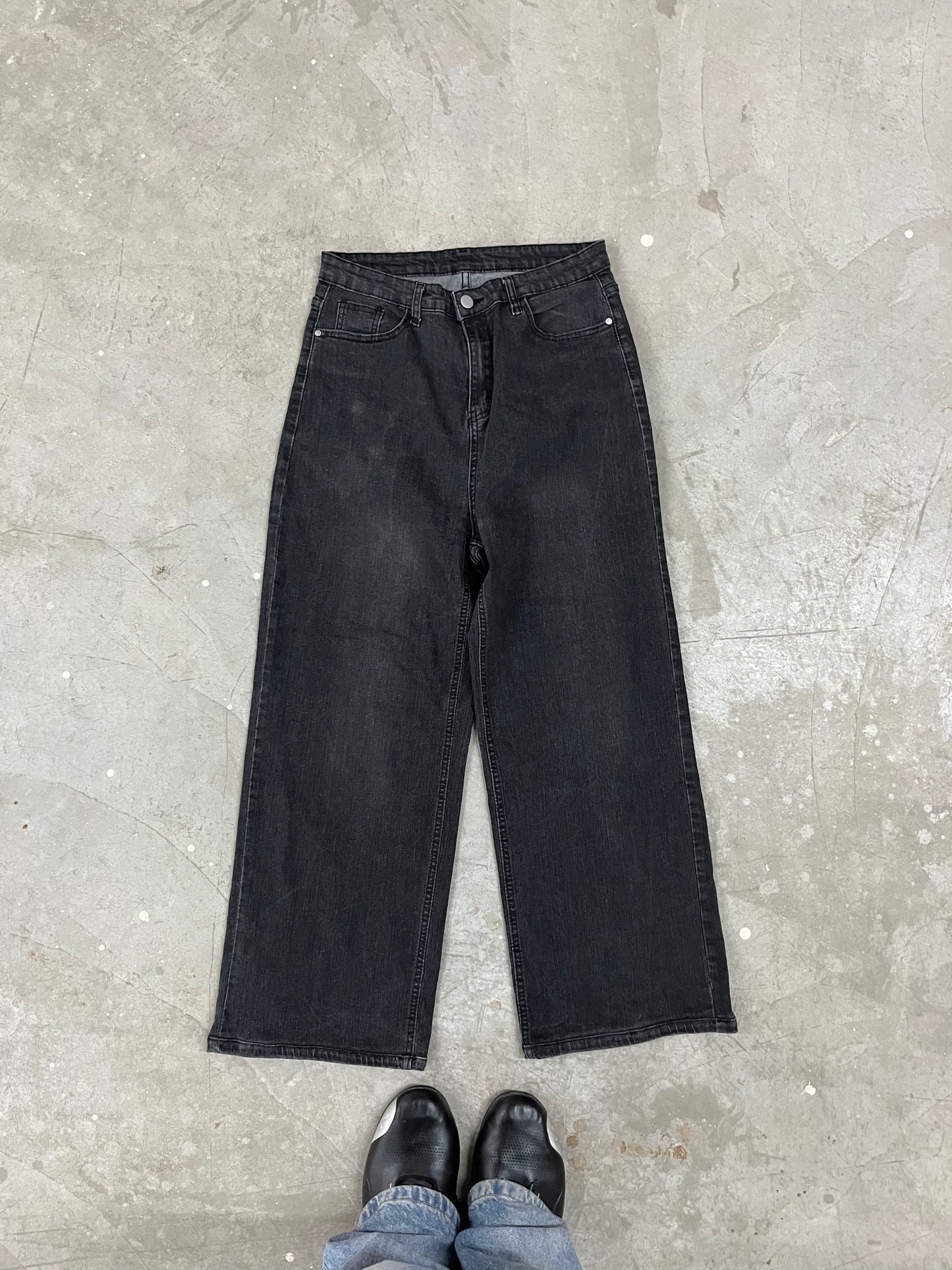 Vintage Washed Black Denim